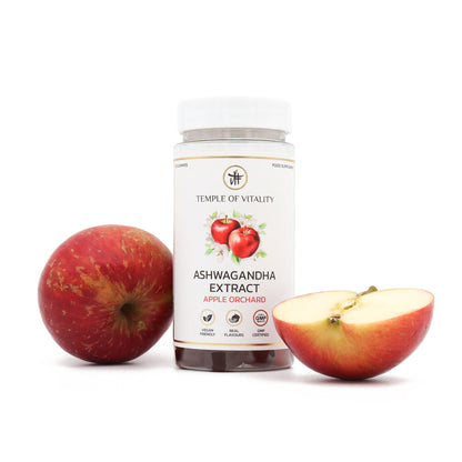 Vegan Ashwagandha Gummies - Temple of Vitality - Apple Flavoured Ashwagandha Supplement Gummies