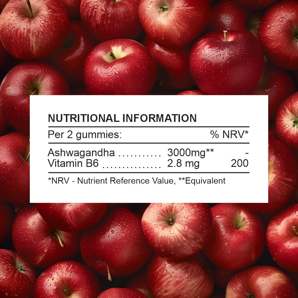 Vegan Ashwagandha Gummies - Temple of Vitality - Nutritional Information