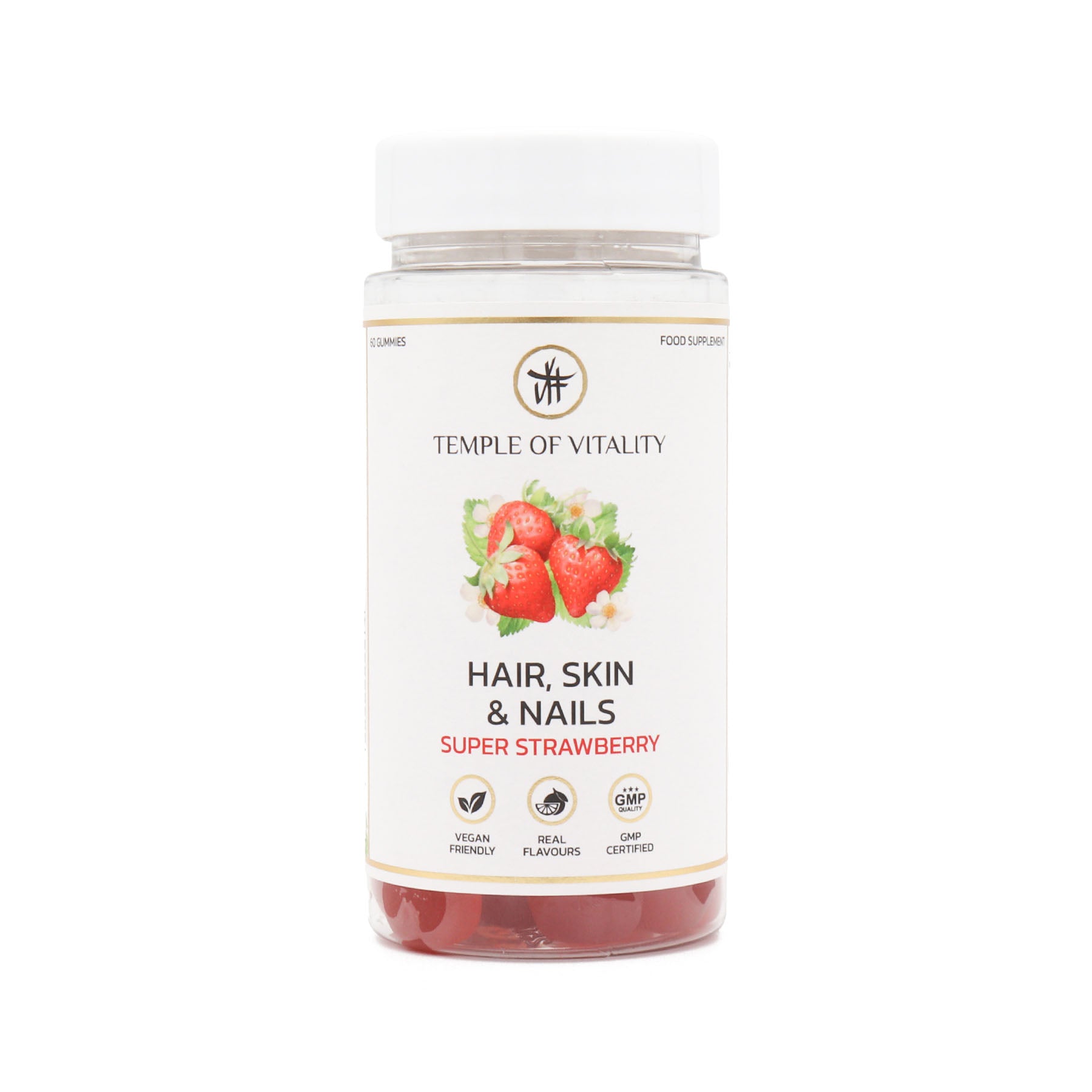 Vegan Hair, Skin, & Nails Gummies - Temple of Vitality - Premium Hair, Skin & Nails Gummies